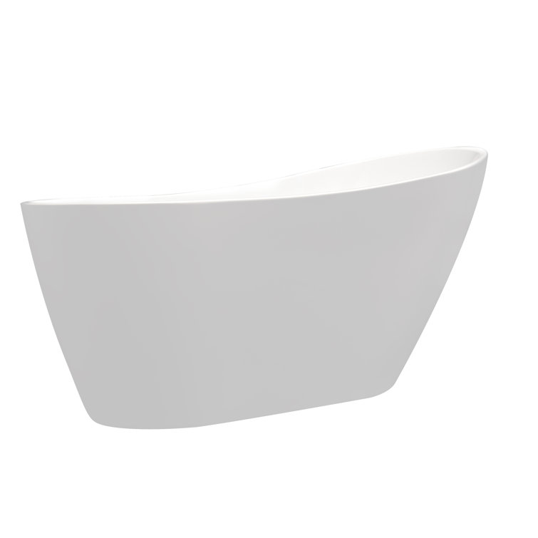Man Wah 54'' x 28'' Undermount Soaking Fibreglass Bathtub Wayfair Canada